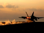 fighter off aircraft carrier