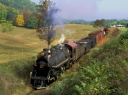 black-steam-train